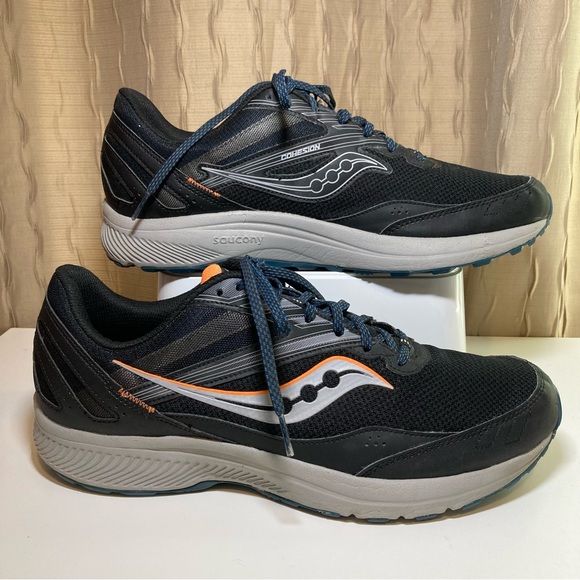 Saucony Cohesion TR15 Men's 13 W Wide Trail Black Running Walking Low S20707-05 - Picture 1 of 16